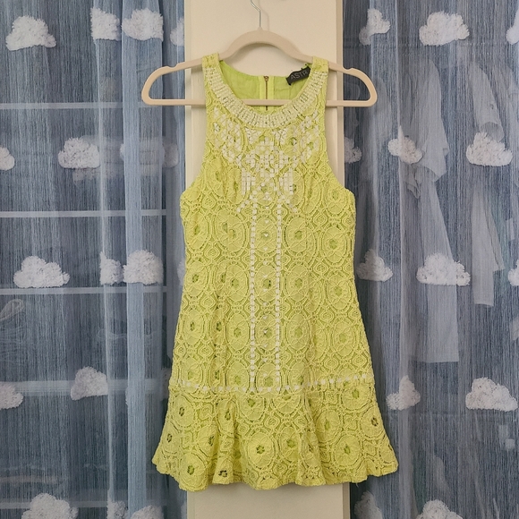 ASTR Eyelet Lace Mini Dress - Picture 1 of 6